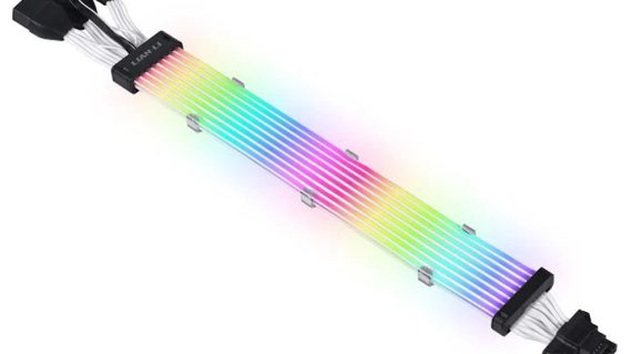 LIAN LI STRIMER PLUS V2 12+4 to 3x8-Pin, 8 Light Guides Addressable RGB Extension Cable
