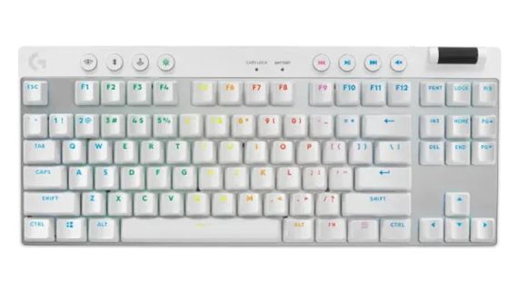 Logitech G PRO X TKL LIGHTSPEED Wireless Gaming Keyboard - White