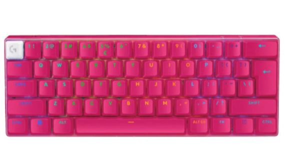 Logitech PRO X 60 LIGHTSPEED Wireless Gaming Keyboard - Magenta