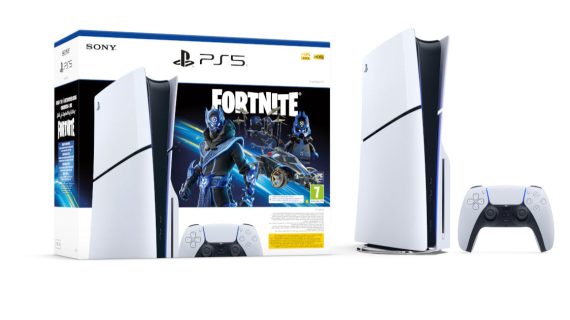 PS5 Slim Console Disk Fortnite Cobalt Star Voucher Bundle