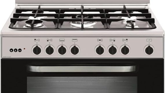 Glem Gas Cooker 90x60, 5 Burners, Stainless Steel