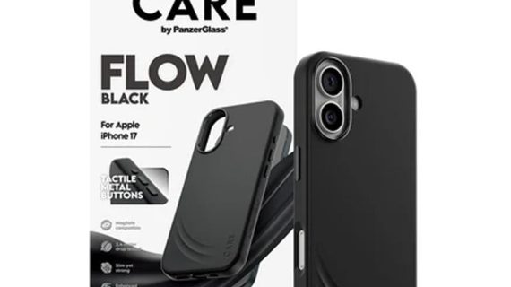 Care by PanzerGlass Feature FLOW Black Case w. MagSafe iPhone 17, 17 Air, 17 Pro, 17 Pro Max
