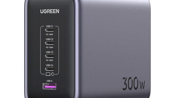 UGREEN Nexode 300W 5-Port PD GaN Fast Charger UK CD333