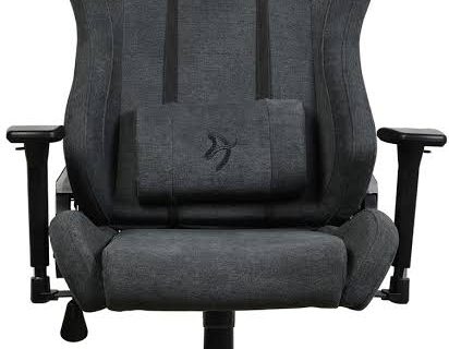 Arozzi Torretta Soft Fabric Chair – Dark Grey ( Installation not included )