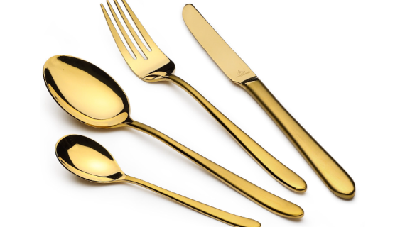 Arshia TM1401GS-2368, Stainless Steel Cutlery Set - 86pcs (Gold Matte)