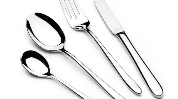 Arshia TM1401S-3481, 26-Piece Silver Cutlery Set With Stand – Premium Stainless Steel