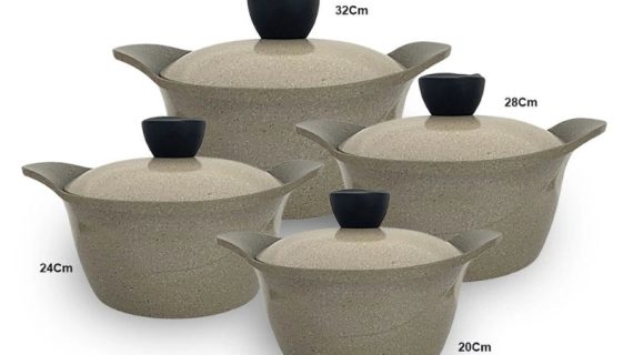 Core Granite Cookware Collection 8 Pcs Set 32+28+24+20cm