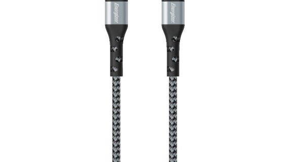 Energizer Ultimate Metal Braided Type-C to Type-C Cable, 1.2m - Silver