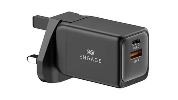Engage, Dual Port Power Adapter (48W) with Interchangeable UK/EU Plug