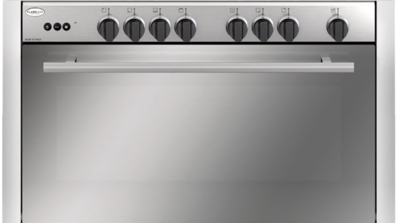 Flamegas, Gas Cooker 100x60cm 5 Burners, Stainless Steel – EI-1612RIFS