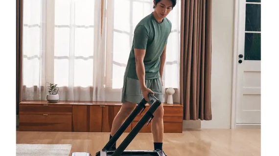 KingSmith Folded Treadmill R3 Hybrid+ with Max Speed 12 km/h, 1HP Brushless Motor