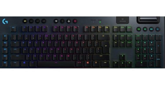 Logitech G915, LIGHTSPEED Wireless RGB Mechanical Gaming Keyboard - Tactile