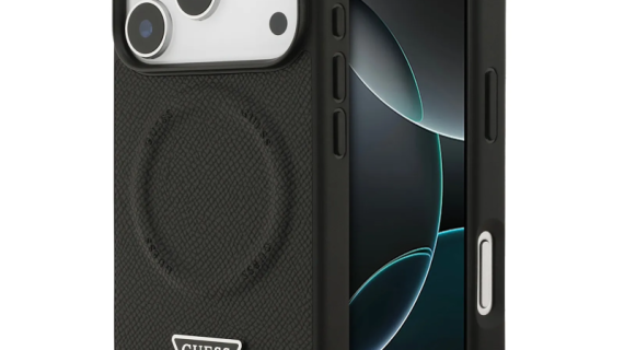 Guess, MagSafe PU Leather Case with Triangle Logo, iPhone 17 Pro Max