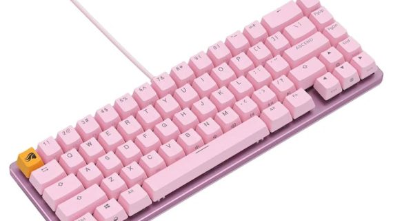Glorious GMMK2 65% Pre-Built ANSI USA Wired RGB Mechanical Gaming Keyboard - Pink