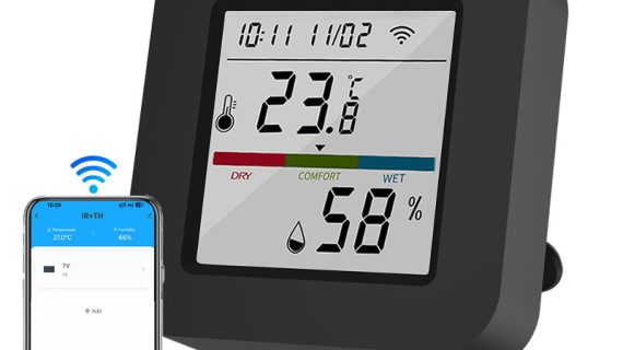 Gopeta, Tuya Smart WiFi Remote Control with Temperature & Humidity Monitor and Screen