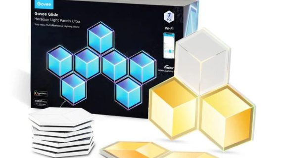 Govee Glide Hexagon Light Panels Ultra Meteor grey 7 Pack - H606A