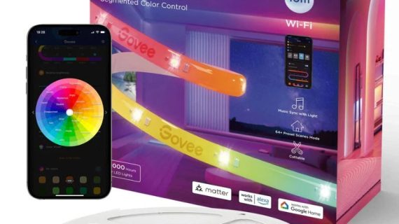 Govee RGBIC Wi-Fi + Bluetooth LED Strip Lights With Protective Coating (10M) - H612C