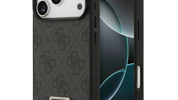 Guess, MagSafe 4G PU Leather Case with Triangle Logo, iPhone 17 Pro Max