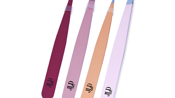 JLD Paris, Tweezers Set (4 Pieces), Precision Hair Removal Tools