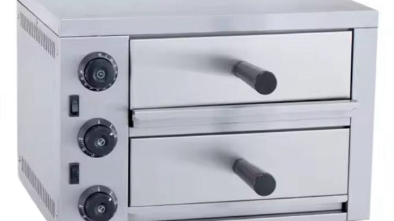 KKF, Double Tray Stainless Steel Electric Pizza Oven