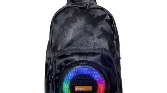 KKF, Multifunctional Shoulder Bag with 8W Bluetooth 5.4 Speaker, 4 Inch Woofer, TWS, FM, USB & TF Playback, 2500mAh Battery