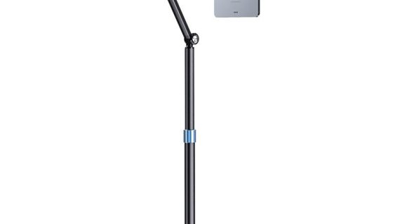 KKF, Multifunctional Telescopic Mobile & Tablet Stand with 3-Axis Carbon Steel Arm, 1.7m Adjustable Floor Stand