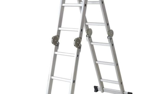 KKF, Multipurpose Foldable Aluminium Ladder – 6m Extendable Height, 150kg Load Capacity
