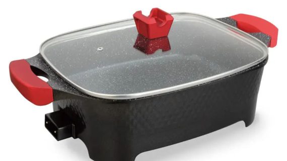 KKF, 9-in-1 Multi-Function Electric Cooking Pot for Frying, Grilling and Roasting – 12L