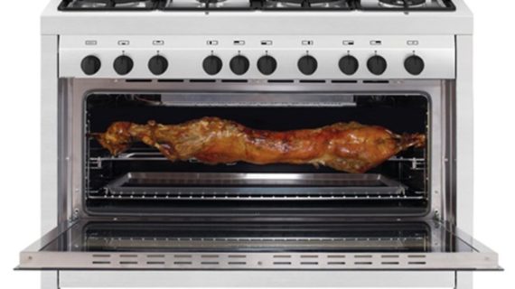 Flame Gas Cooker 120x60, 6 Burners, Stainless Steel, Full Safety