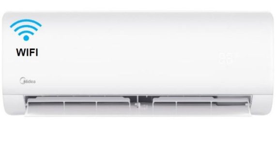 Midea, Wi-Fi Split Air Conditioner Inverter, 2.5 Ton, 28,500 BTU, Hot/Cold, R410A, Inverter Compressor