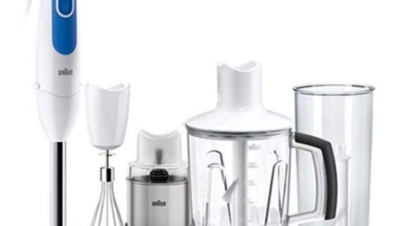 Braun 2-Speed Multiquick 3 Hand Blender Set MQ3048 White/Blue