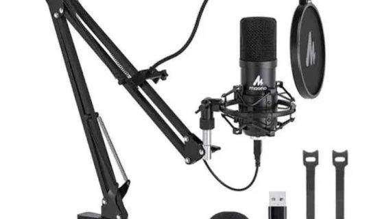 Maonocaster AU-A04 Professional Podcaster USB Microphone - Black