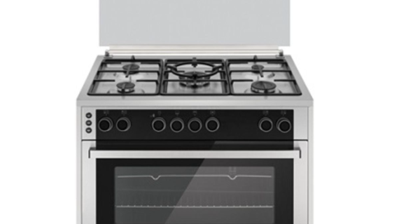 Orca, 5 Burner Full Safety Gas Cooker 90x60cm, Silver – OR-9060ODSPFS