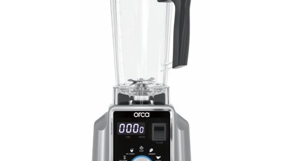 Orca, Commercial Blender 2L 1600W with Digital Control – Silver/Black