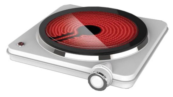 Orca, Single Ceramic Hot Plate 1500W with Thermostat Control – HP102-T10