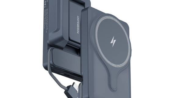 Powerology, 5000mAh Power Bank With Magnetic Wireless Charger Car Mount