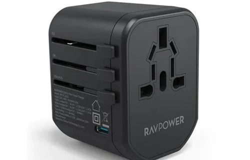 RAVPower  RP-PC1033 PD PIONEER 20W 3-Port Travel Charger (Black)