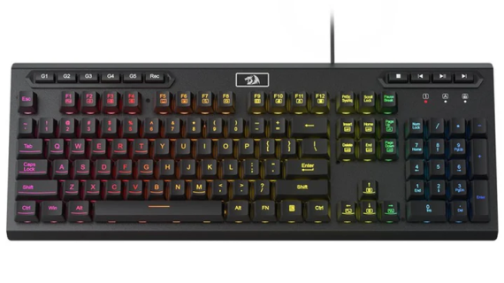 Redragon, ADITYA K513 Membrane Gaming Keyboard - Black