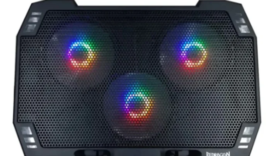 Redragon GCP511, Ingrid RGB Backlighting Laptop Cooler for Up to 17inch Laptops