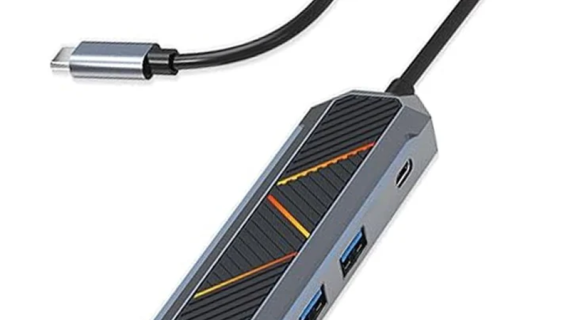 Redragon UCA 4-Port USB-C Hub - Black