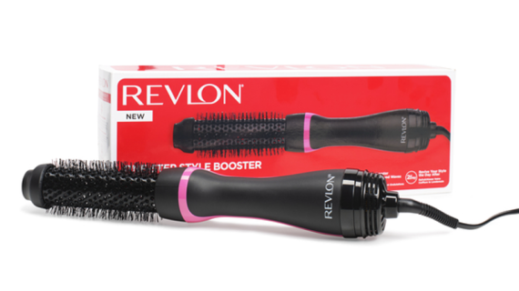 Revlon, One-Step Style Booster Round Brush Dryer & Styler – 38mm Ceramic Barrel, Ionic Technology, Fast Blow-Dry & Styling