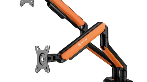 Sades Apep SA-MS02 RGB Dual Monitor Mount Arm (Max Screen size 32"/9KG Per ARM) - Orange