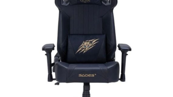 Sades Cetus PRO Gaming Chair with 4D Adjustable Armrests – Black