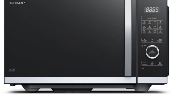 Sharp, Flatbed Grill Microwave Oven 25L - Black