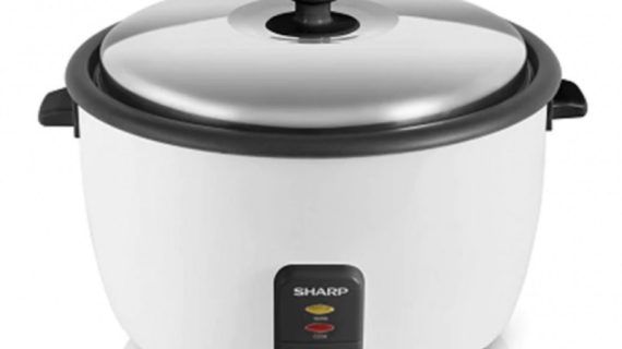 Sharp, Rice Cooker 10L 2800W, Stainless steel lid