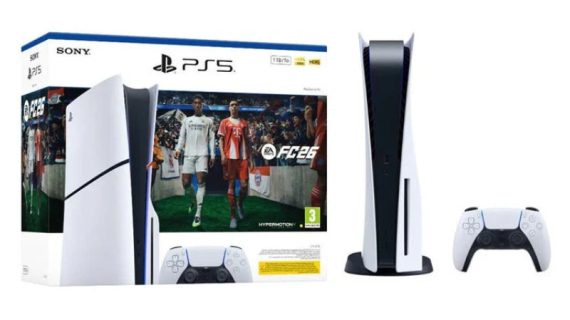 Sony PlayStation 5 Slim Console Disk With EA FC 26 Voucher Bundle