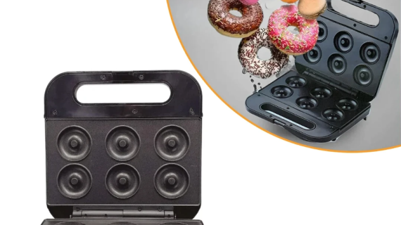 Sumo, Electric Donut Maker 800W with 6 Molds and Indicator Lights – SM-7213