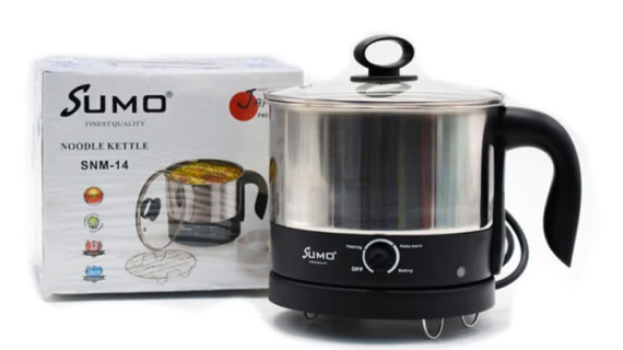 Sumo, Noodle Kettle 1.2L 600W with Auto Shut Off and Stainless Steel Body – SNM-14