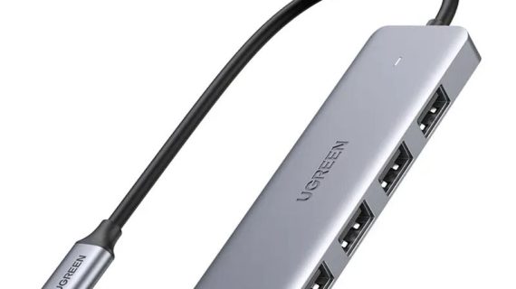 UGREEN CM219, 4-Port USB3.0 Hub with USB-C Power Supply
