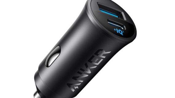 Anker PowerDrive 30W Car Charger – Dual Port (USB-C & USB-A) - Black
